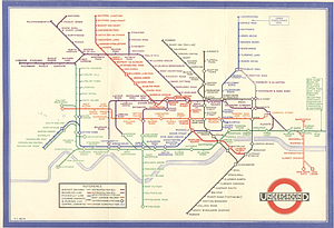 London Underground Diagram 1933