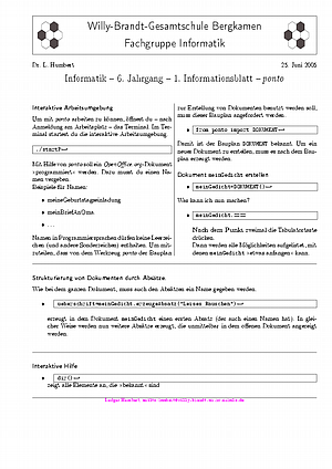 Informationsblatt zu Ponto - Grundlagen