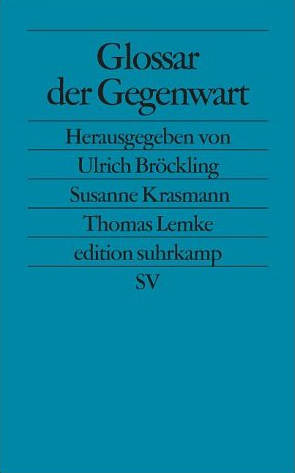 Buchdeckel - Glossar der Gegenwart