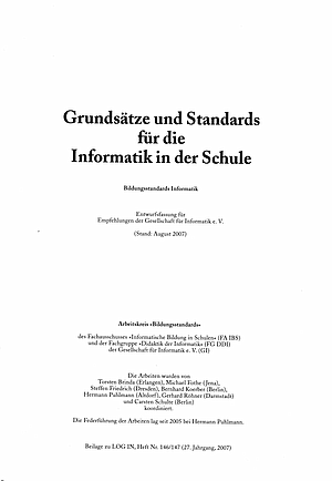 Titelblatt - Grundsätze und Standards für die Informatik in der Schule