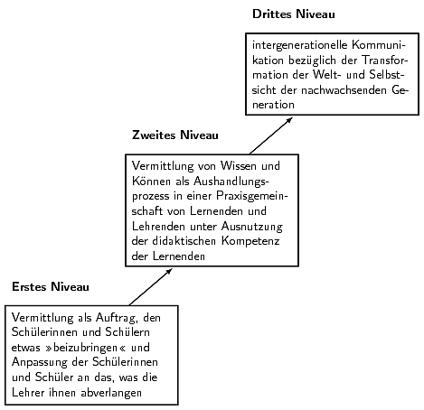 Niveaustufen der didaktischen Interaktion und Kooperation